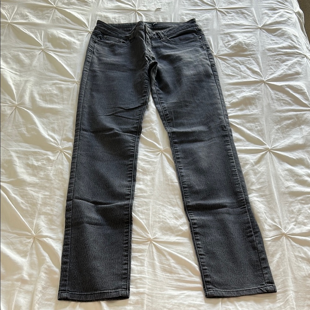 Prana Women's Gray Denim Straight Leg Jeans Size 6/28